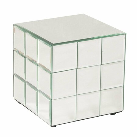 HOWARD ELLIOTT short Mirrored Puzzle Cube Pedestal 11045